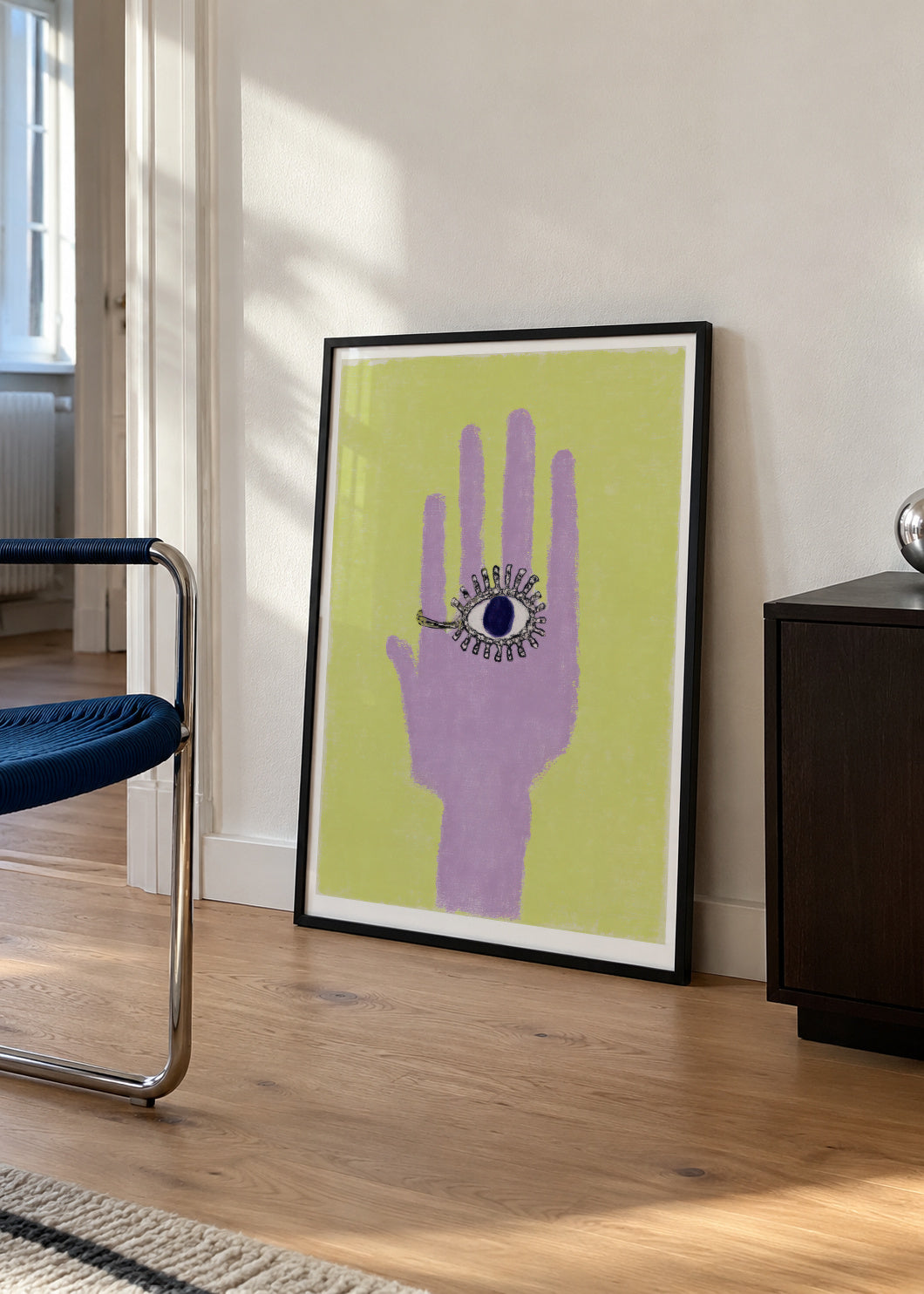 Mystic Hand - Framed poster in an interior