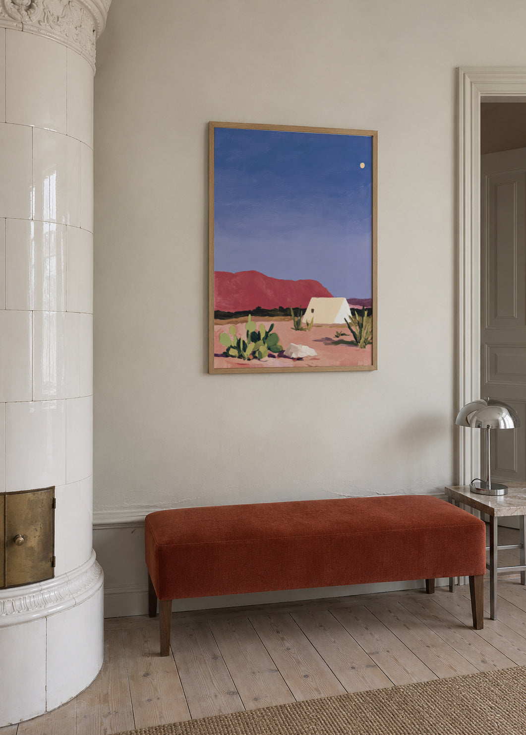 Desert Silence - Framed poster in an interior