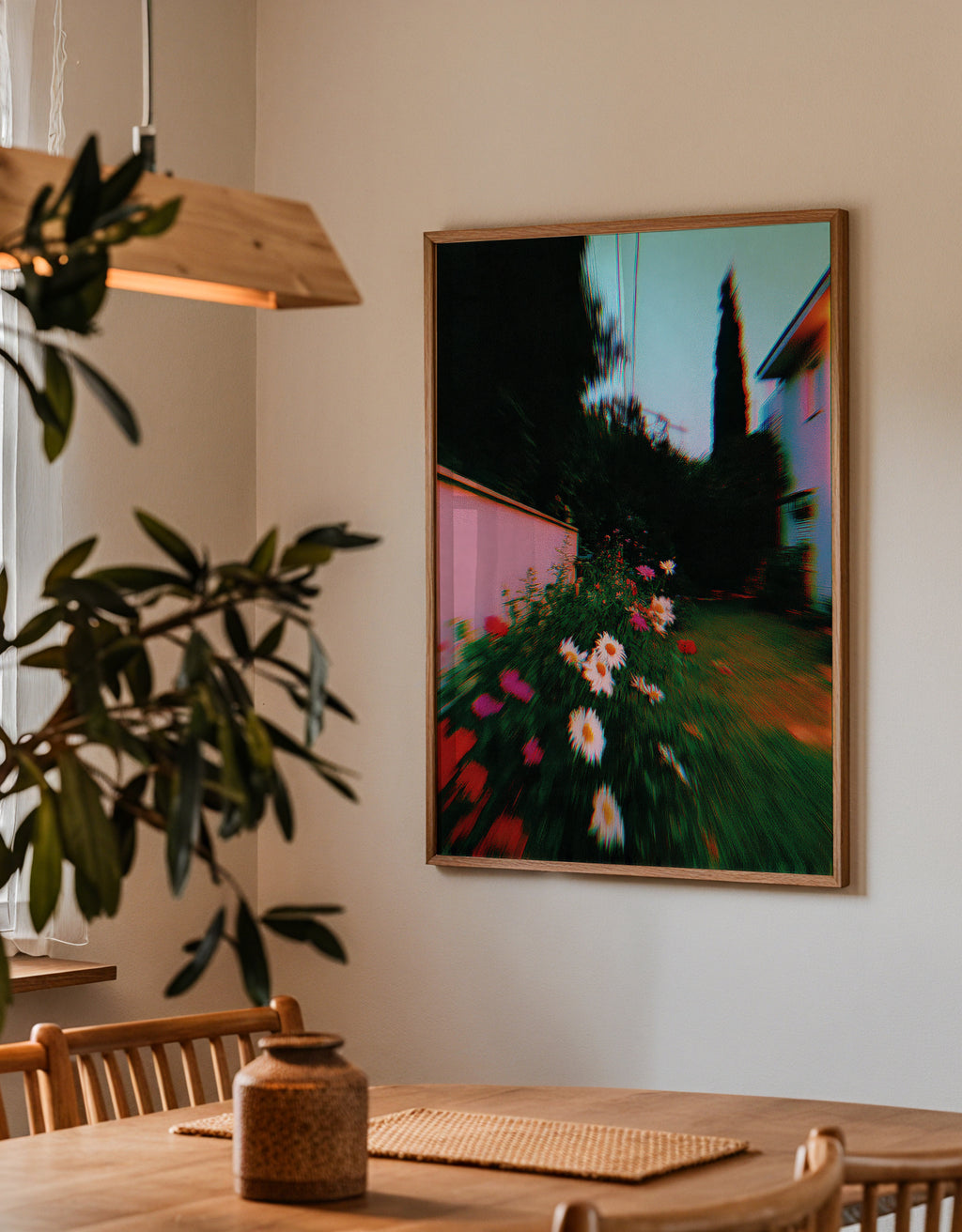 Blurred Garden - Framed poster detail