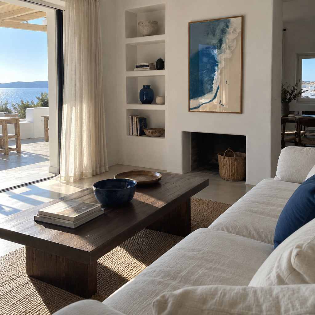 Winter Waves - Framed poster in an interior