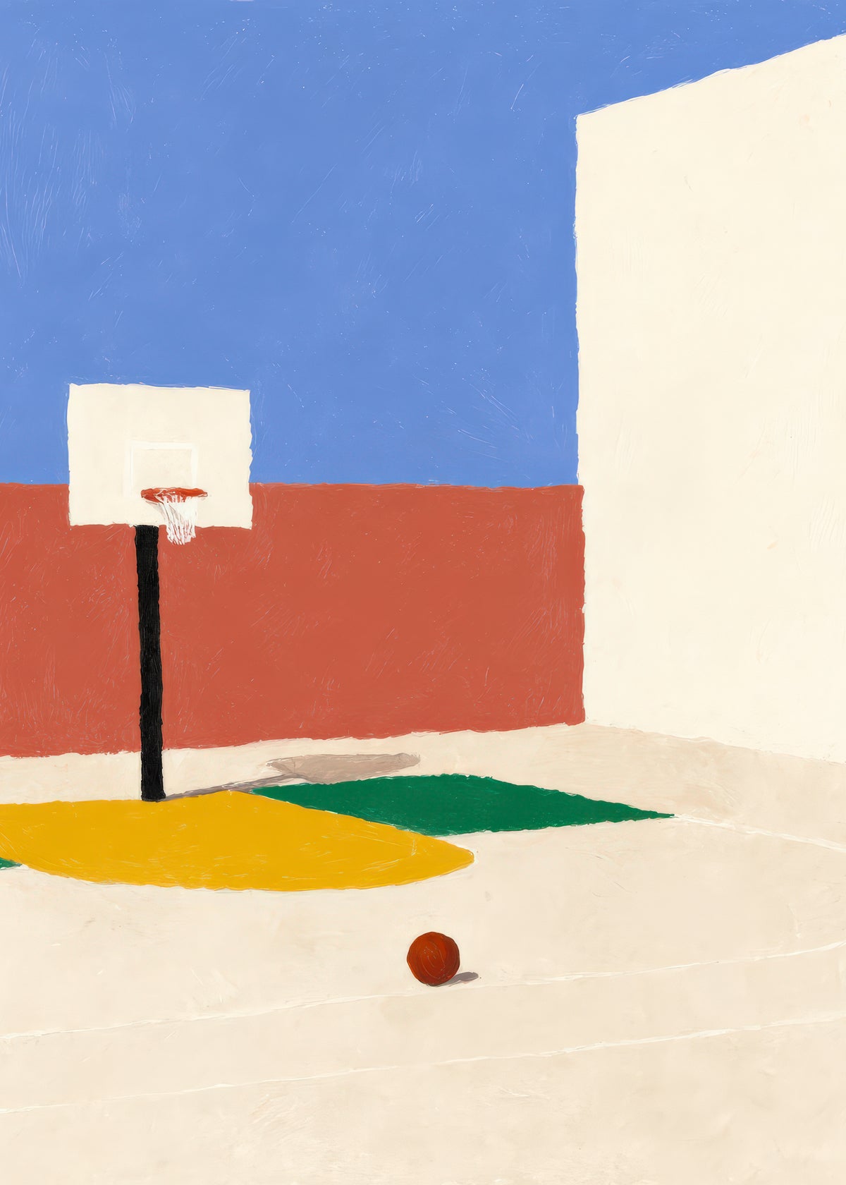 Empty Court - Unframed art print