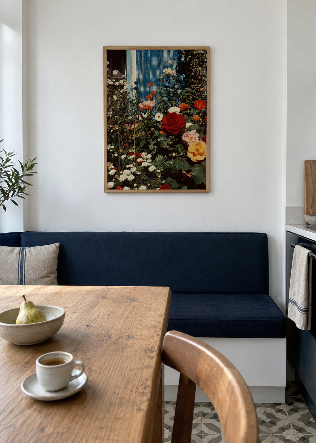 Rose Garden - Framed poster in an interior