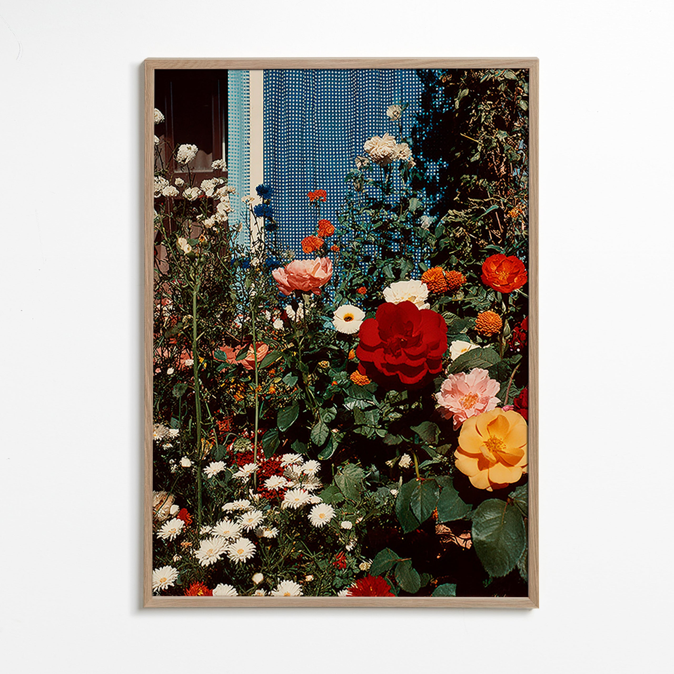 Botanical print: garden in bloom