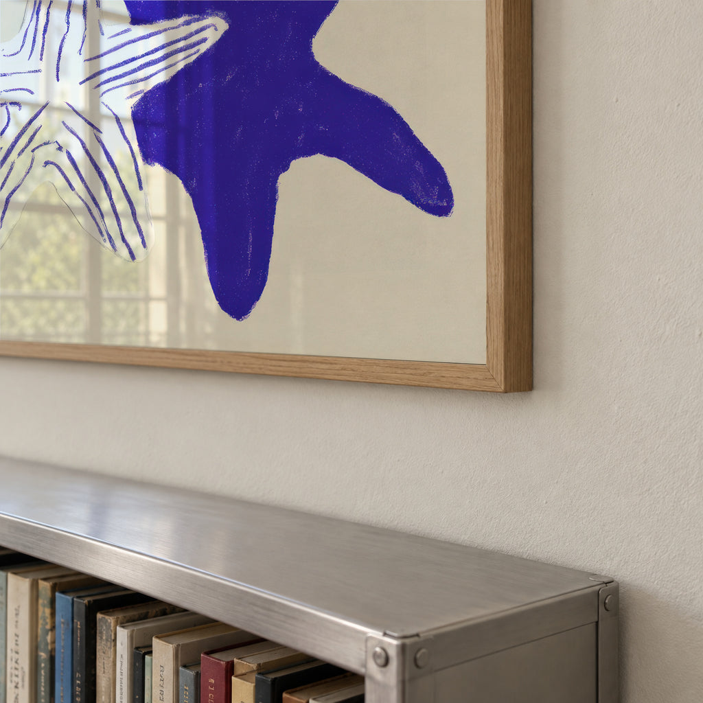 Indigo Starfish - Framed poster detail