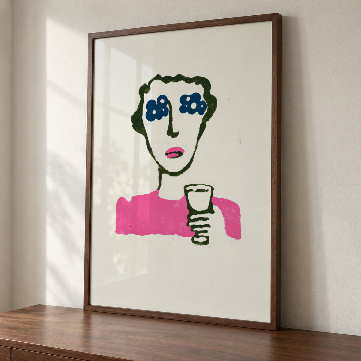 Flower Eyes - Framed poster detail