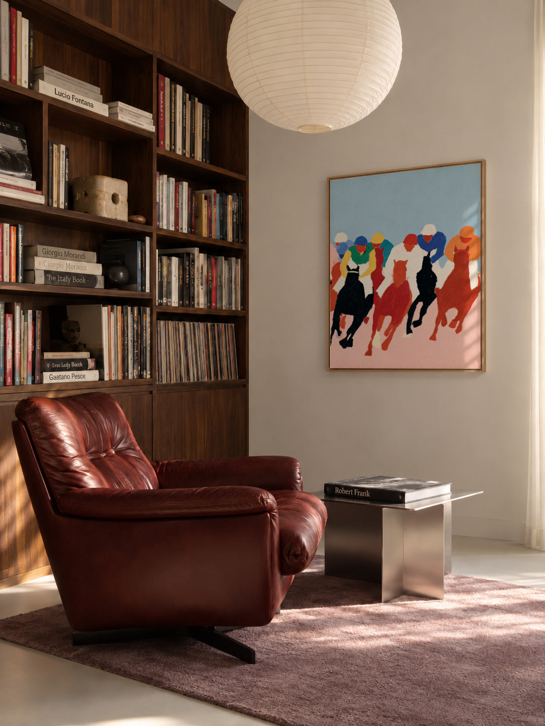 Race Day - Framed canvas in an interior