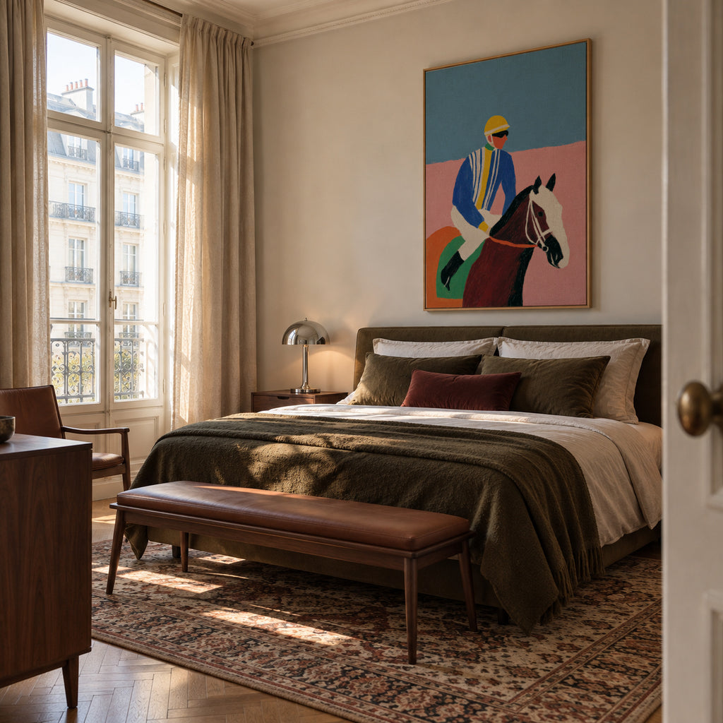 Polo Match - Framed canvas in an interior
