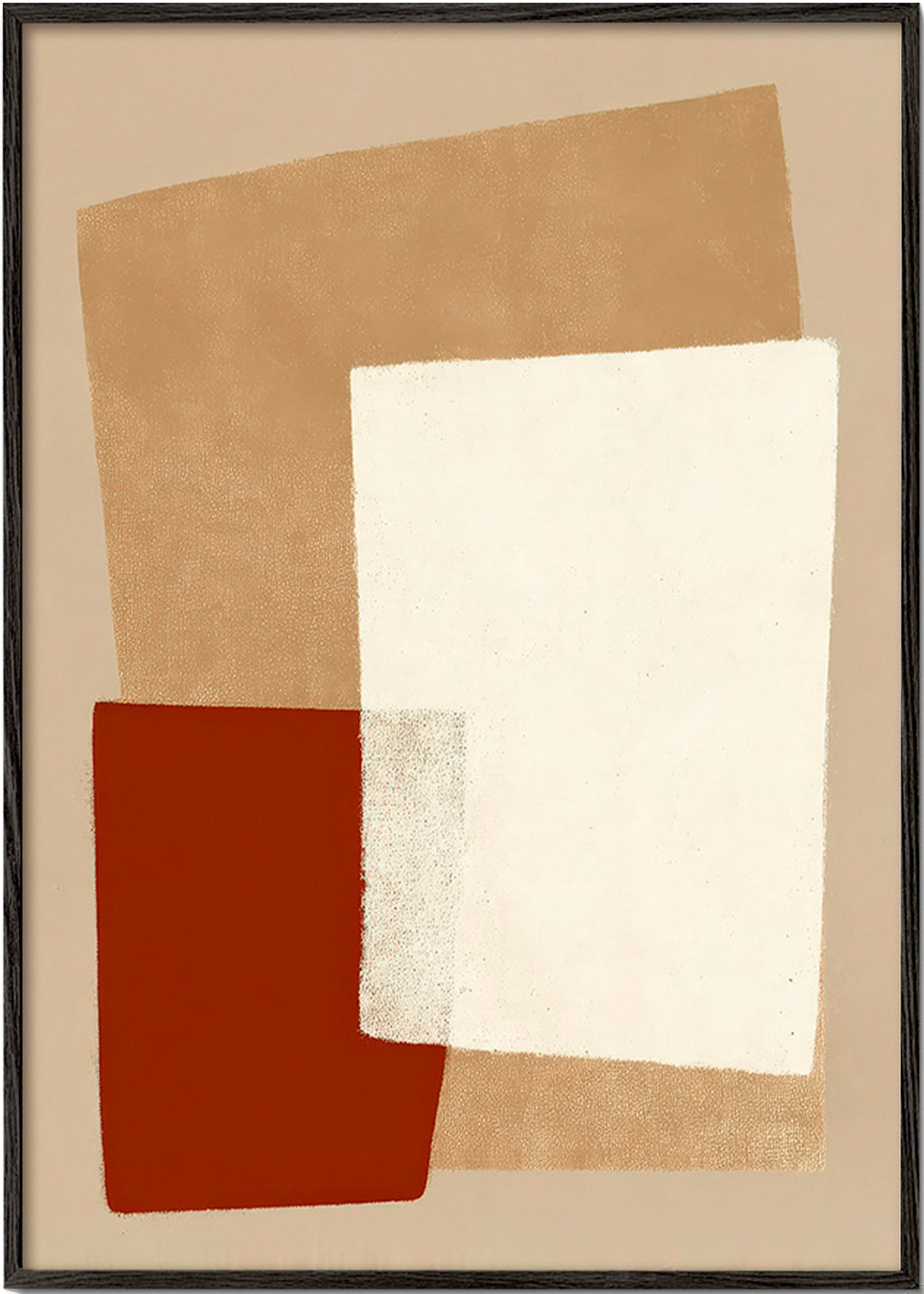 Geometric artwork with earthy color blocks