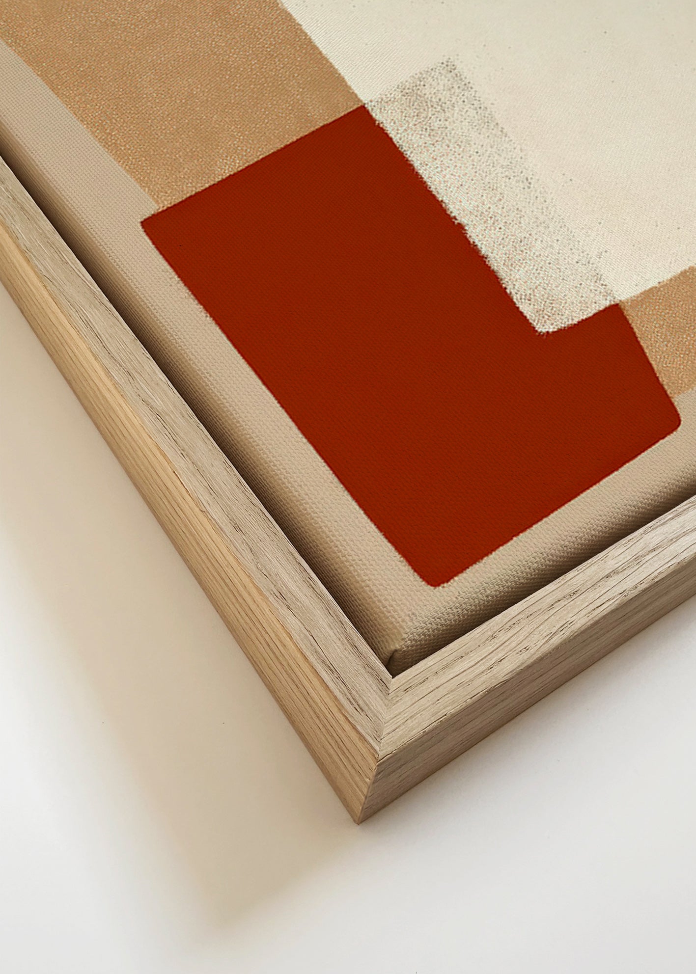 Geometric artwork with earthy color blocks