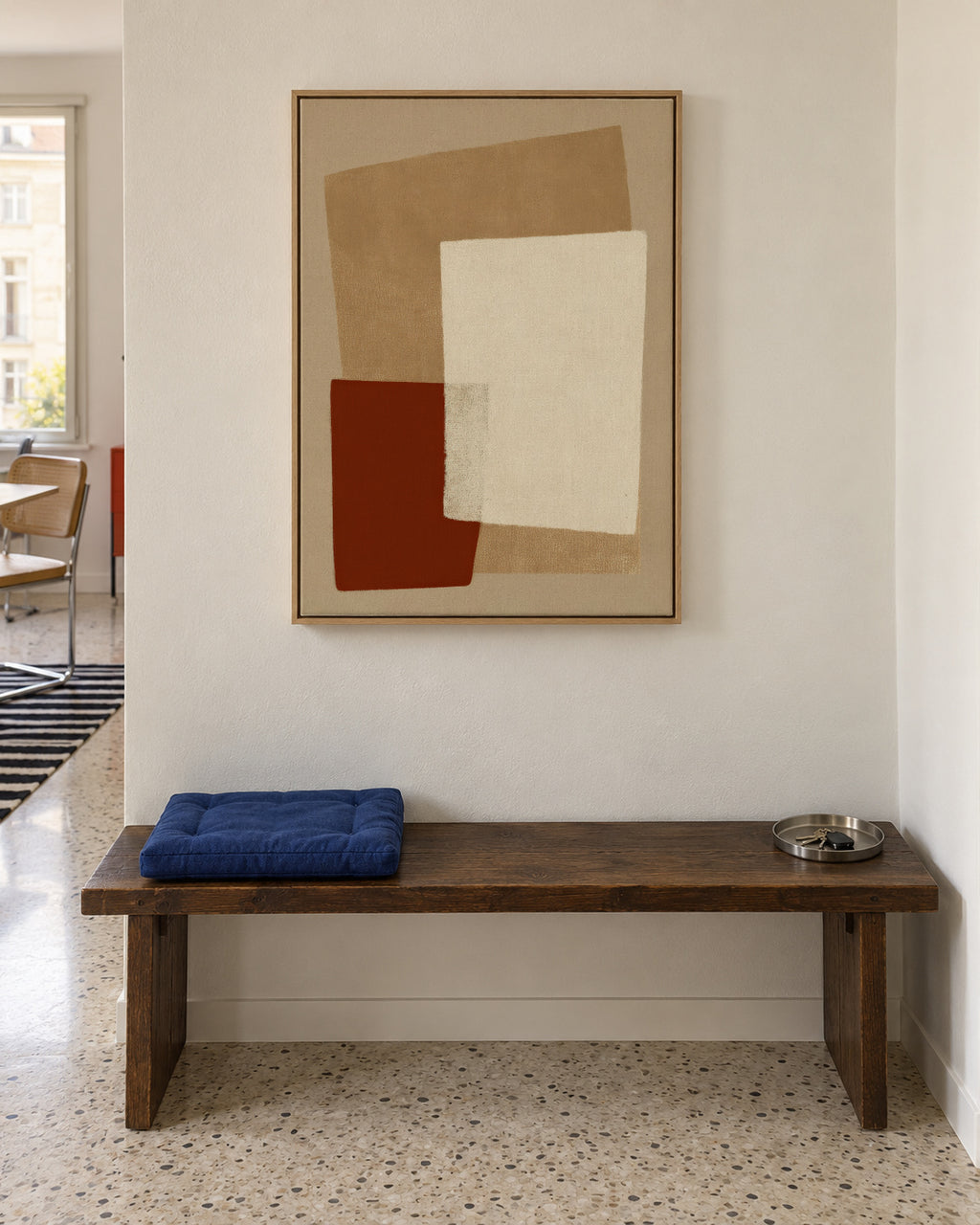 Desert Composition - Framed canvas in an interior