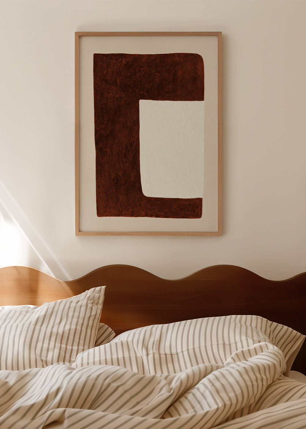 Abstract artwork: Chocolate Form minimal