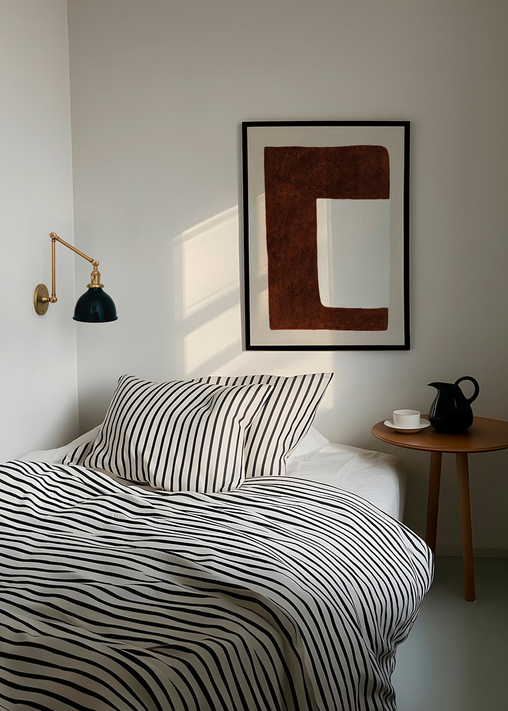 Abstract artwork: Chocolate Form minimal
