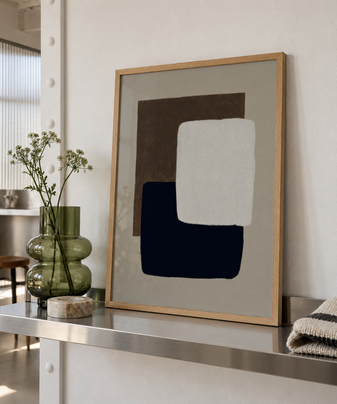 Black & Ivory - Framed poster in an interior