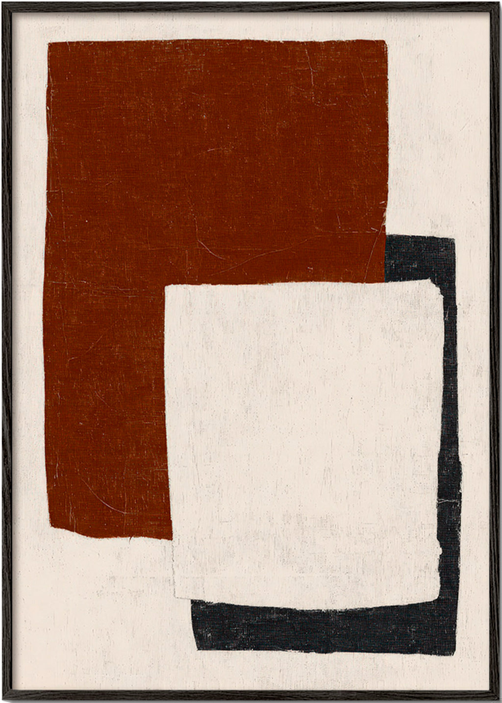 Abstract artwork with Rust blocks