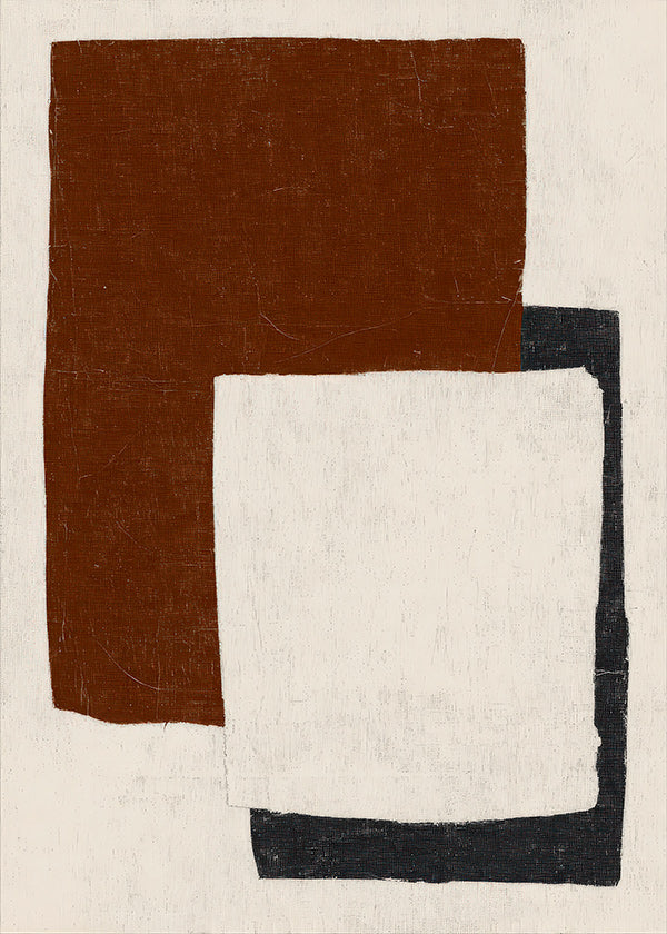 Abstract artwork with Rust blocks