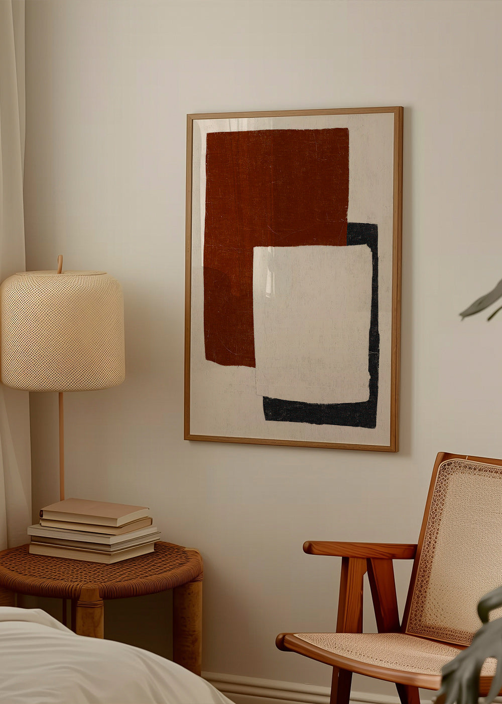 Abstract artwork with Rust blocks