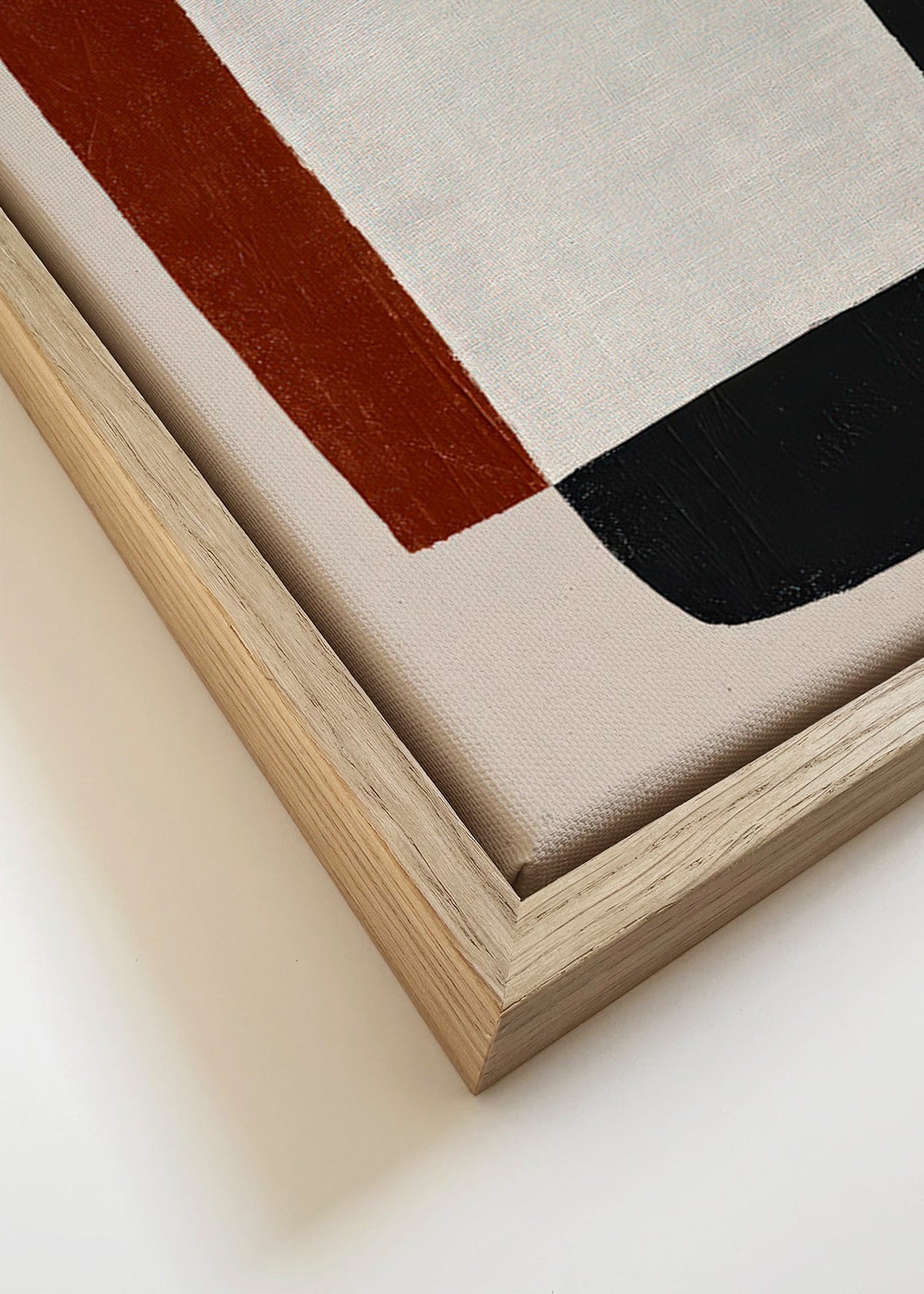 Minimalist art with overlapping shapes