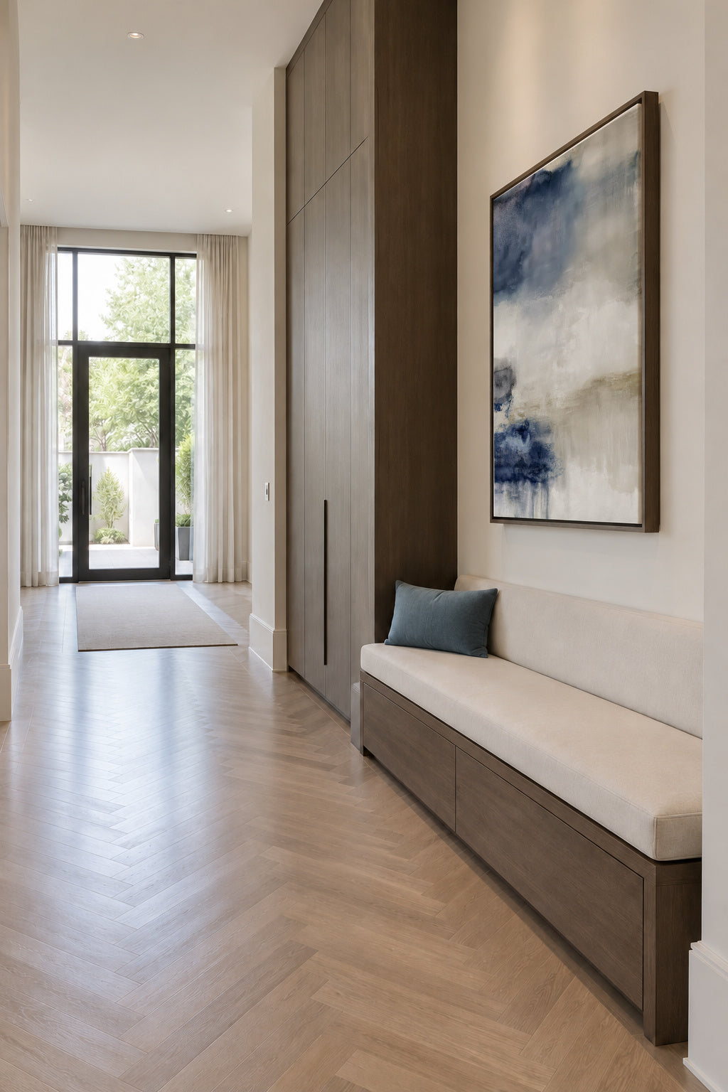 Arctic Flow - Framed canvas in an interior