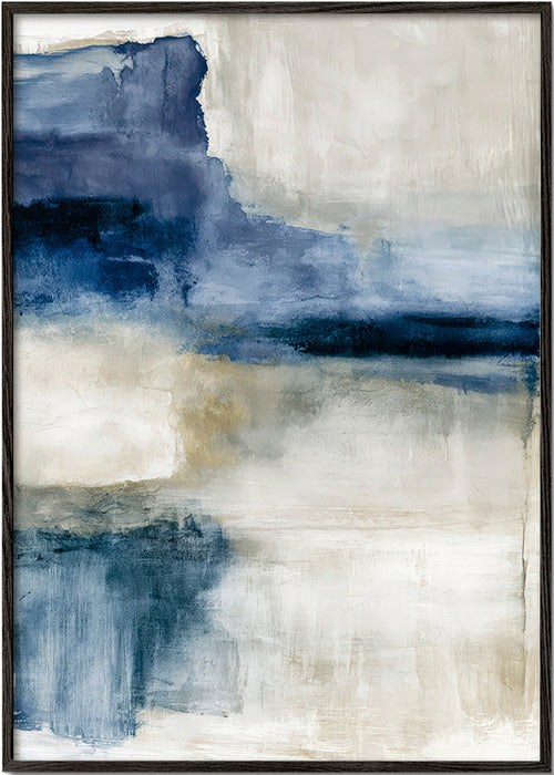 Abstract artwork: lake study in mist