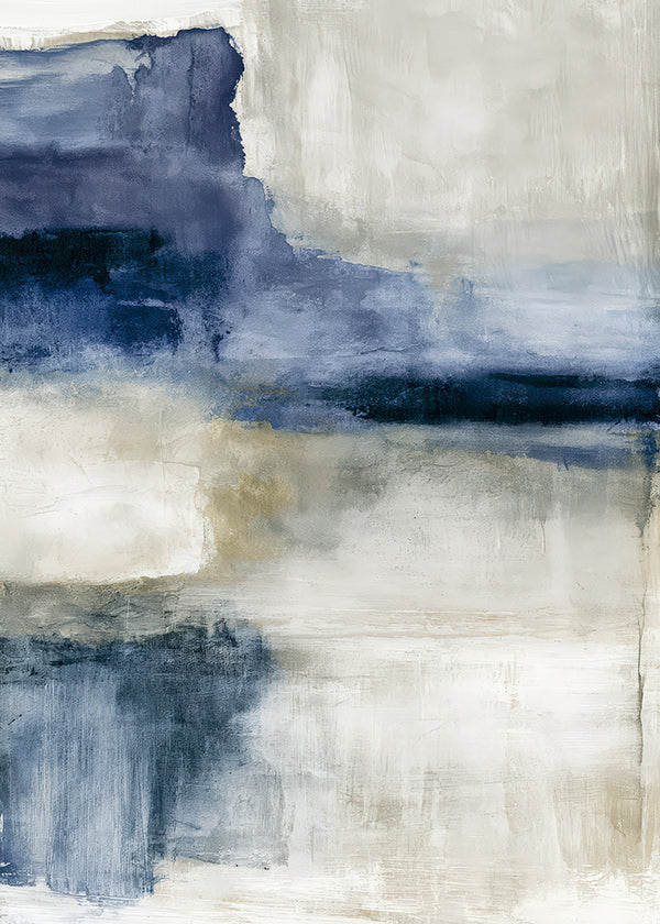Abstract artwork: lake study in mist