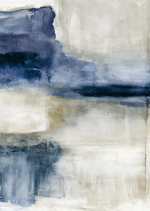 Abstract artwork: lake study in mist
