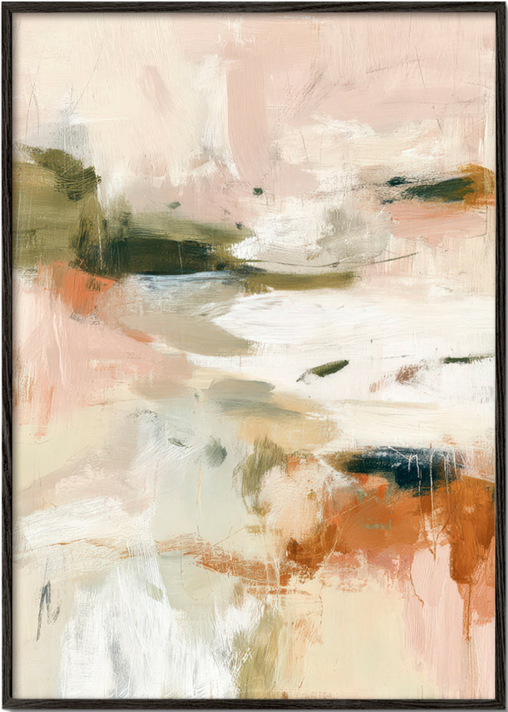 Landscape art: abstract in earthy tones
