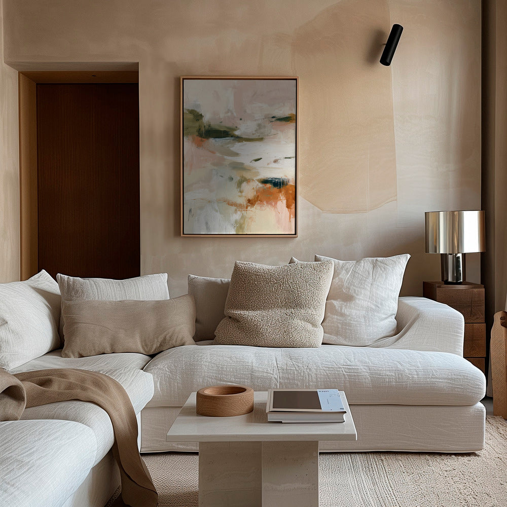 Landscape art: abstract in earthy tones