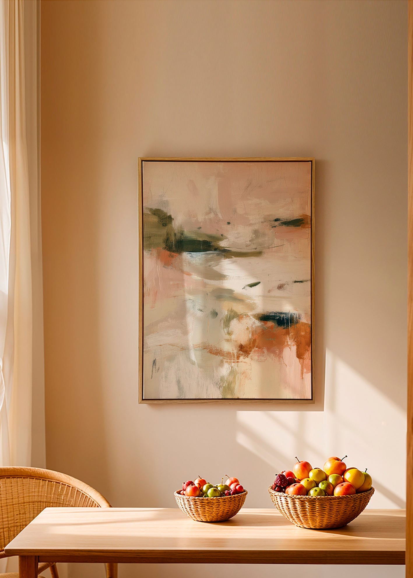 Landscape art: abstract in earthy tones