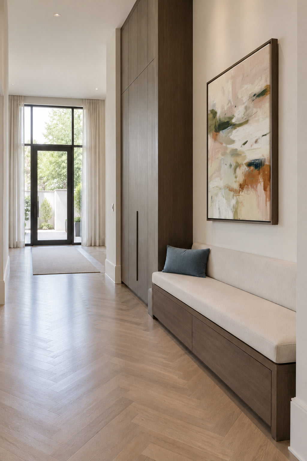 Desert Haze - Framed canvas in an interior