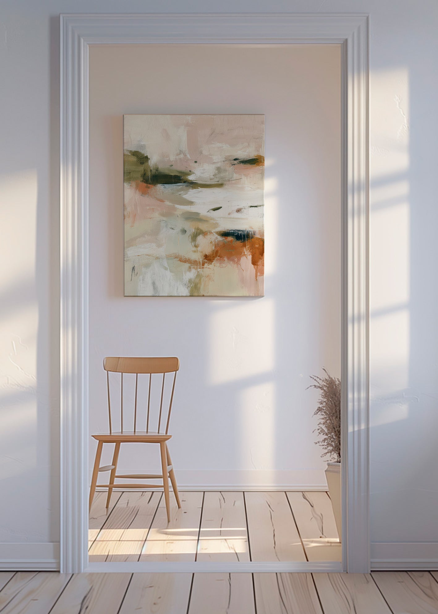 Landscape art: abstract in earthy tones