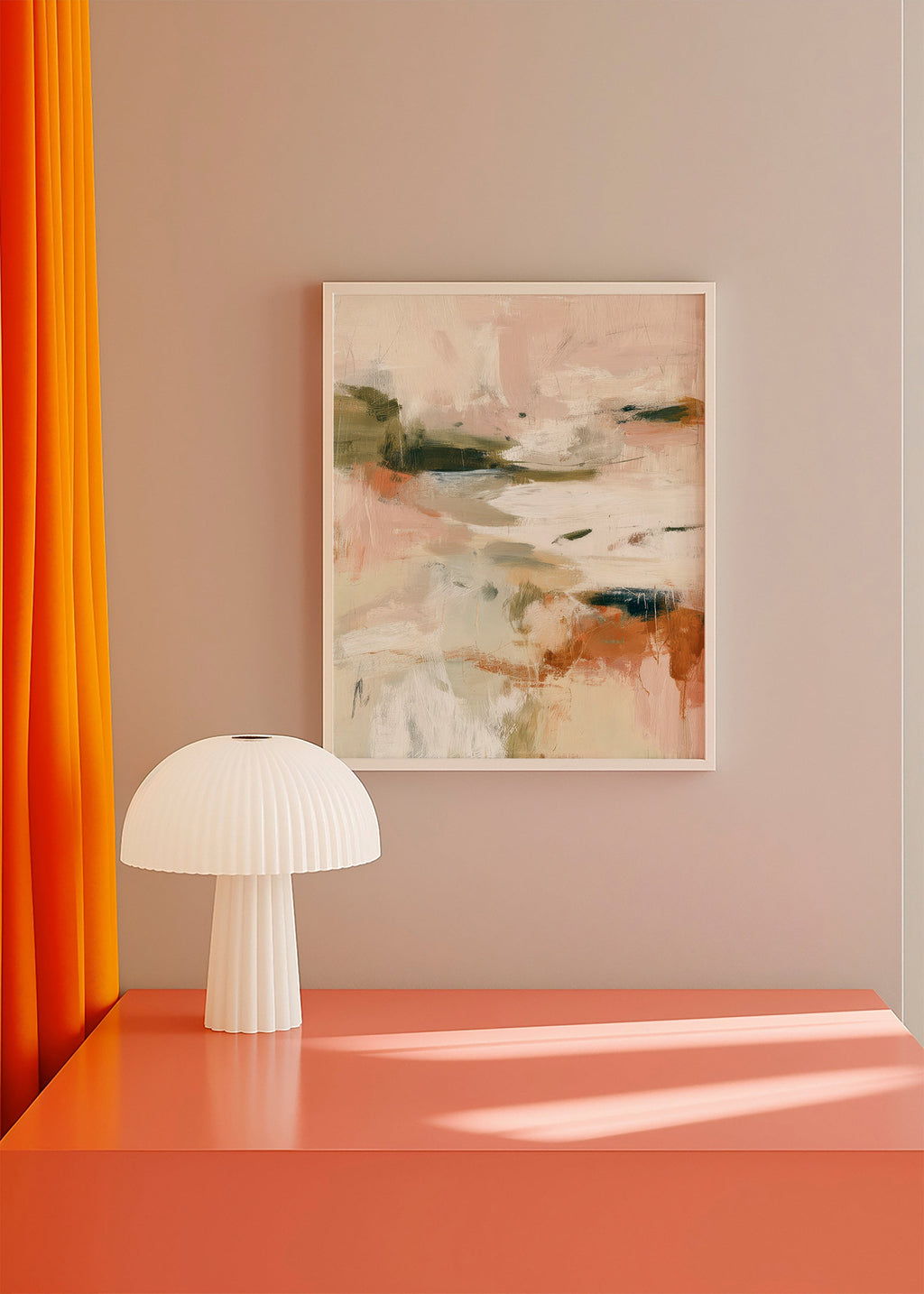 Landscape art: abstract in earthy tones
