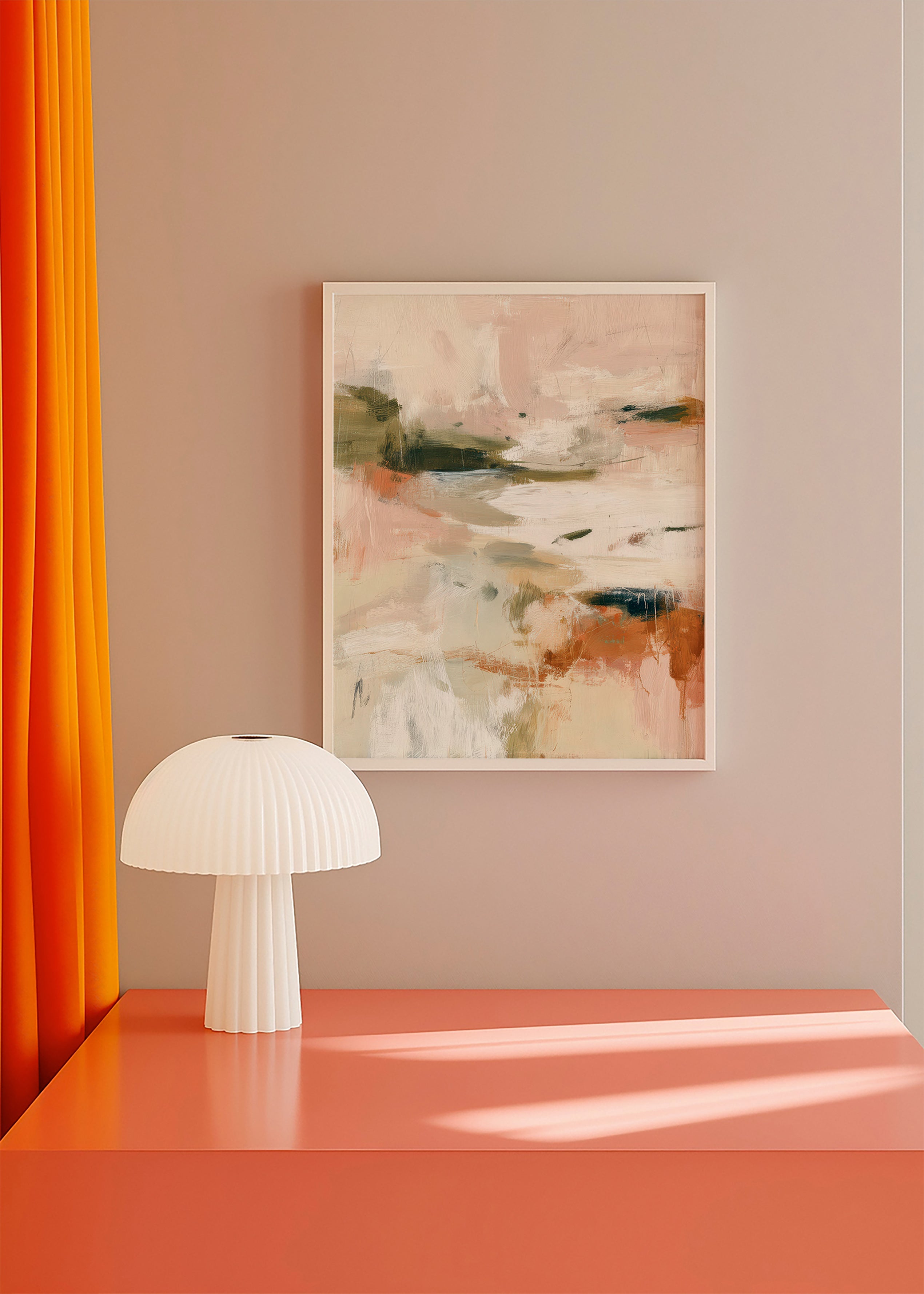 Landscape art: abstract in earthy tones