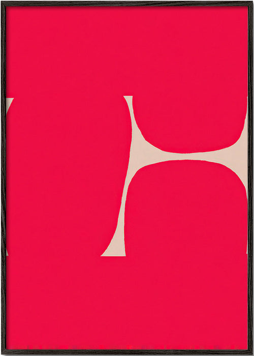 Abstract artwork Crimson curve