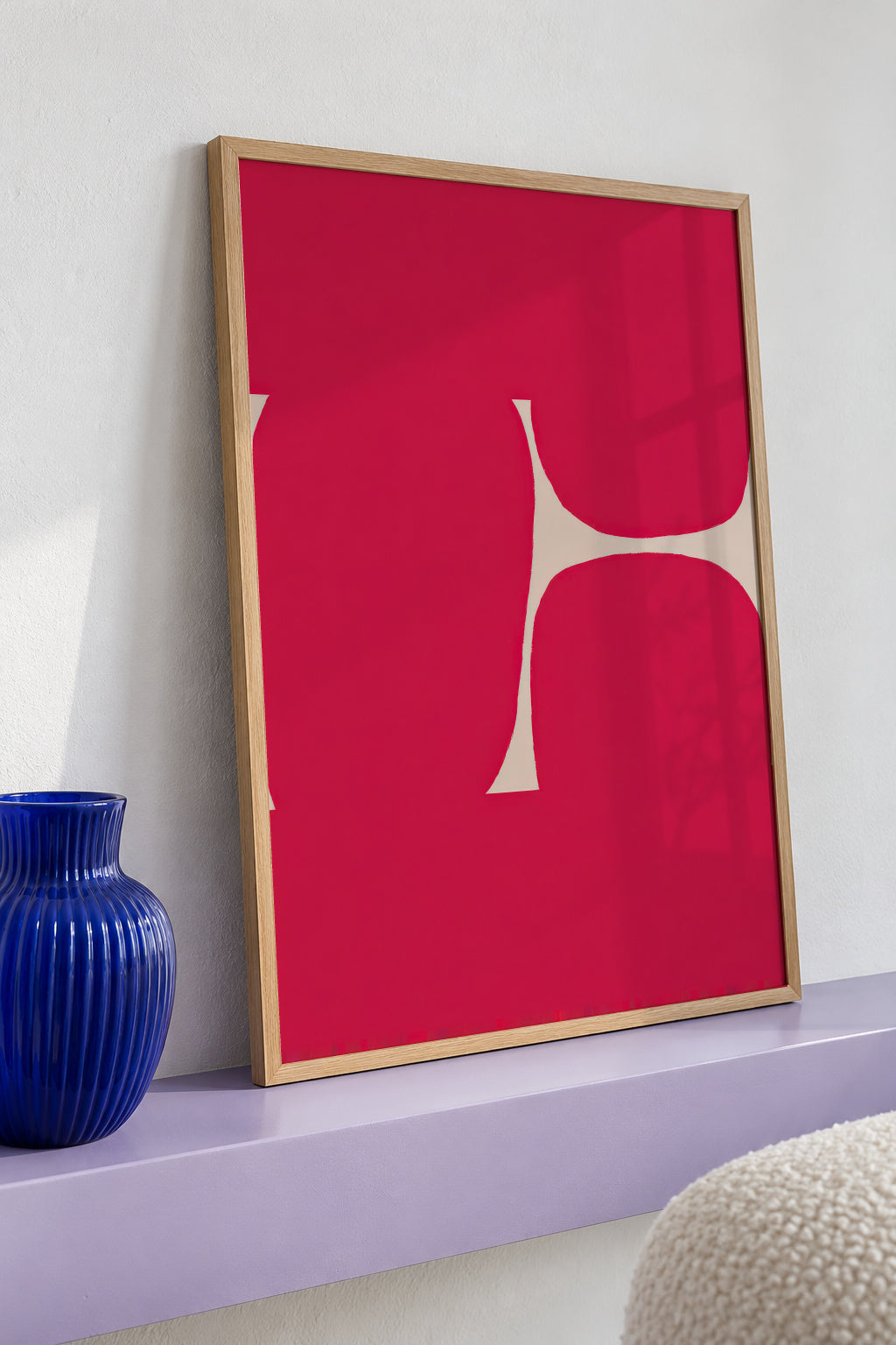 Crimson Curve - Framed poster detail