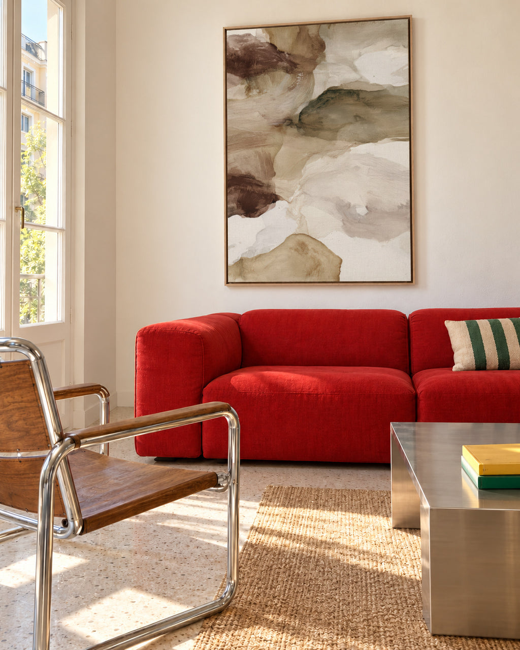 Earth Current - Framed canvas in an interior