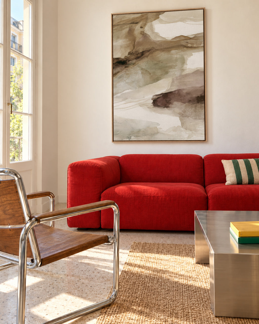 Canyon Layers - Framed canvas in an interior
