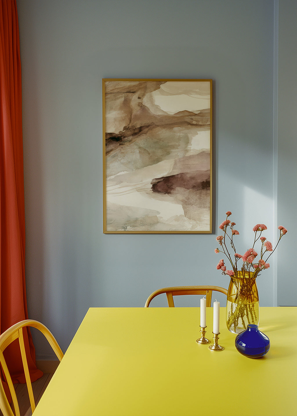Abstract artwork: canyon layers