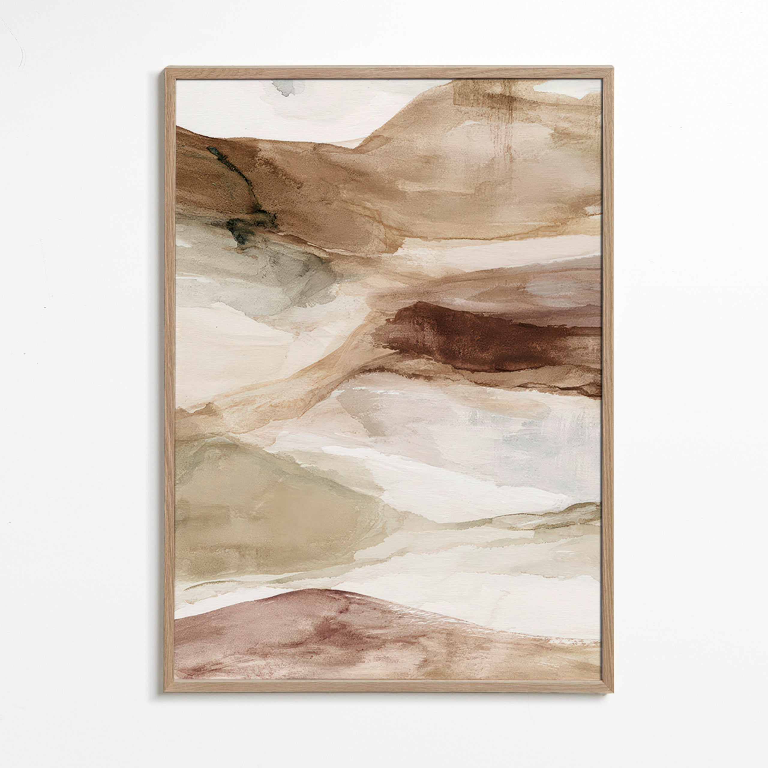 Desert watercolor landscape