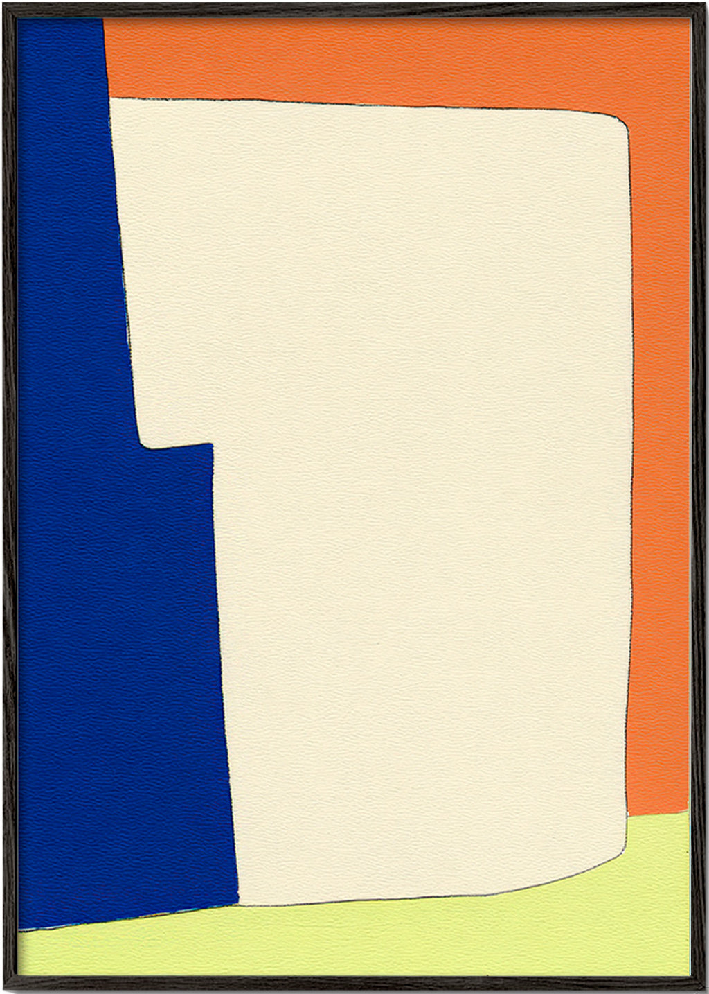 Abstract artwork with soft shapes