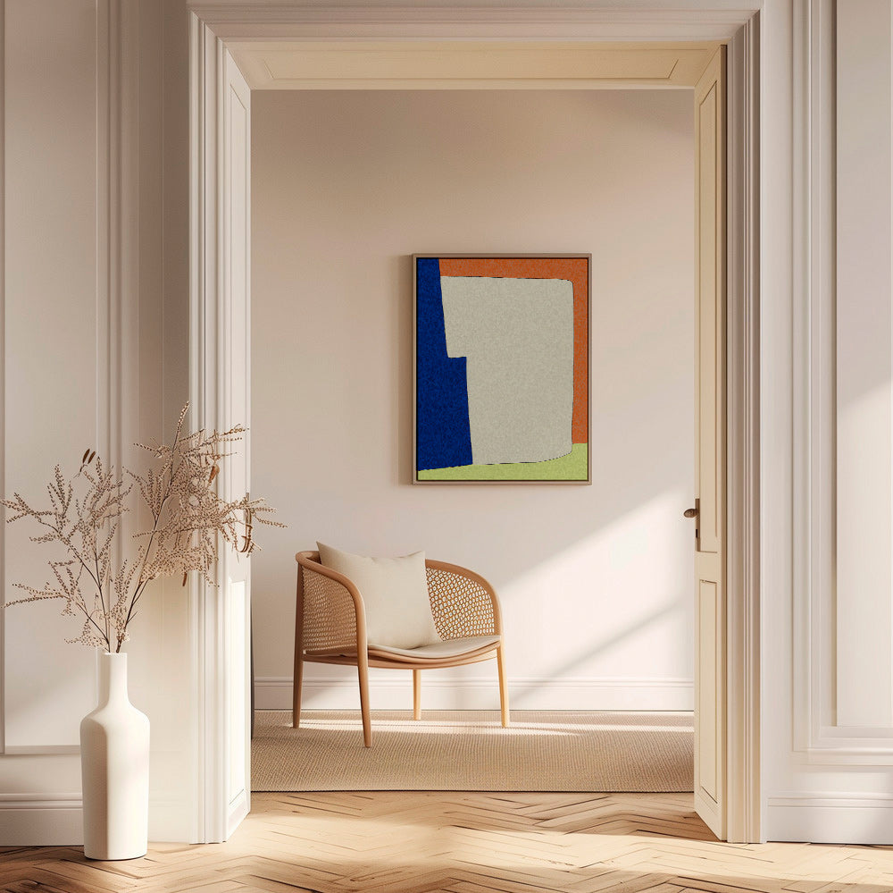 Abstract artwork with soft shapes
