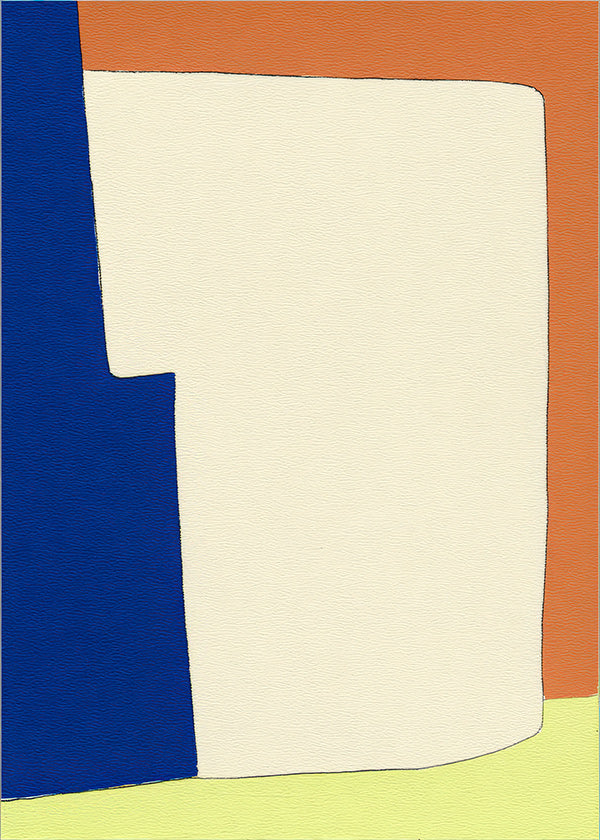 Abstract artwork with soft shapes