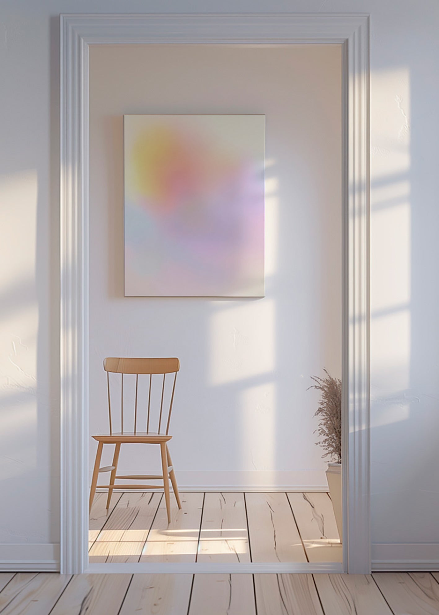 Abstract pastel artwork with soft blends