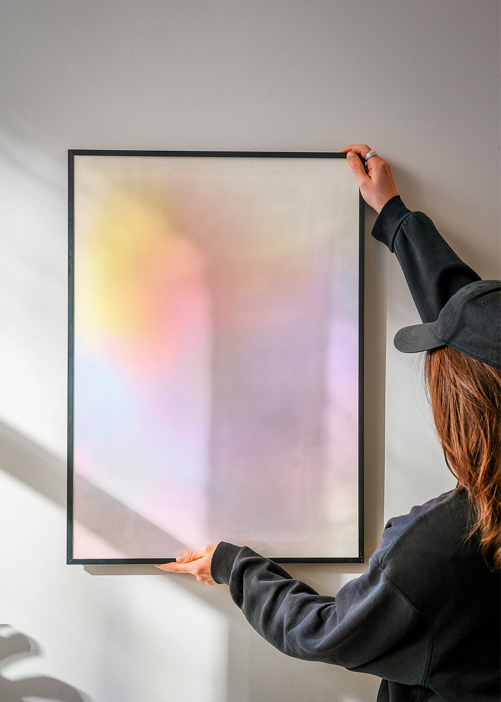 Abstract pastel artwork with soft blends
