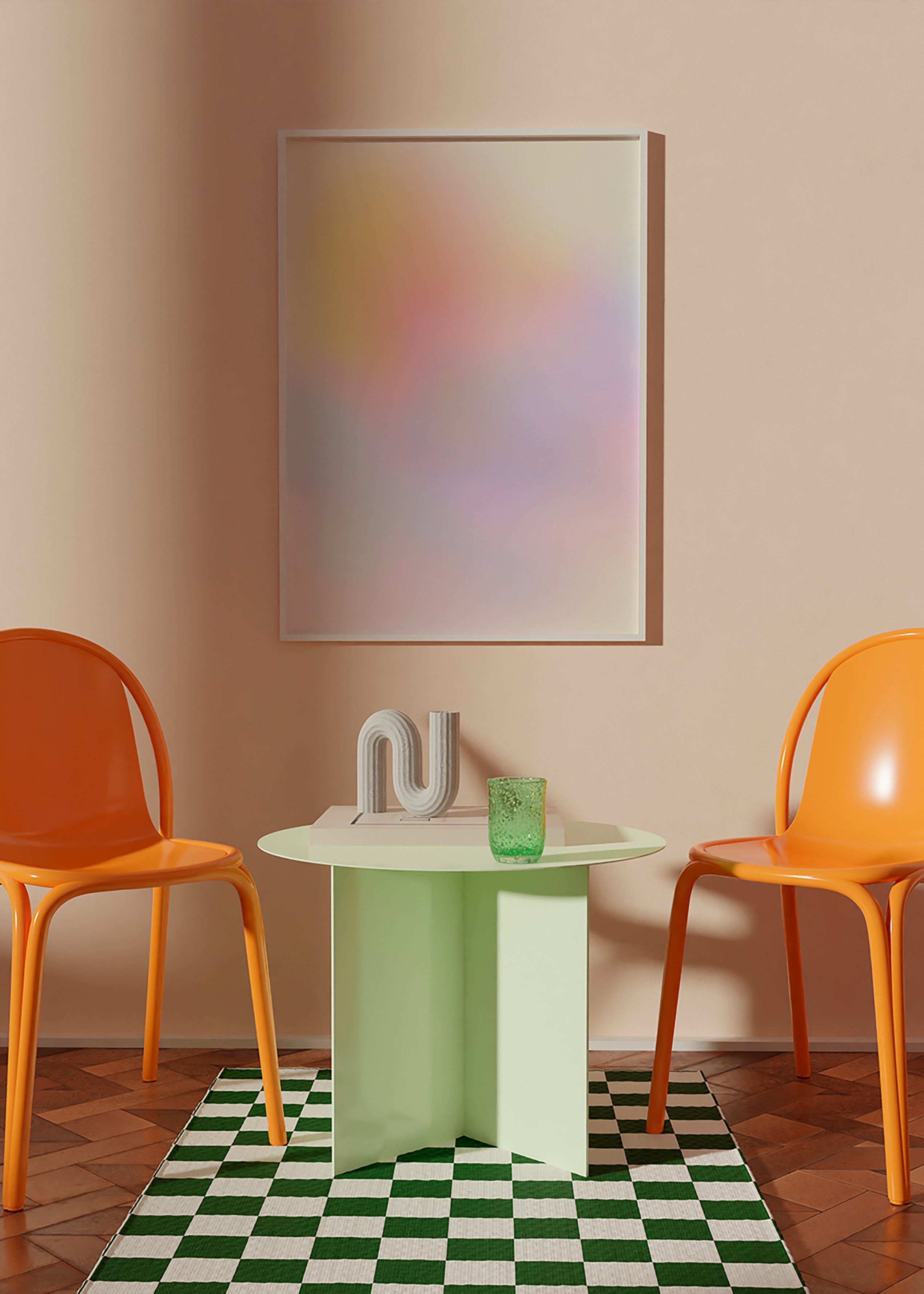 Abstract pastel artwork with soft blends