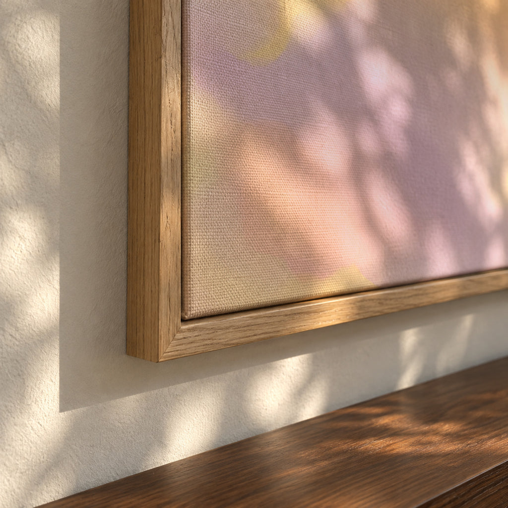 Cloud Fade - Framed canvas detail