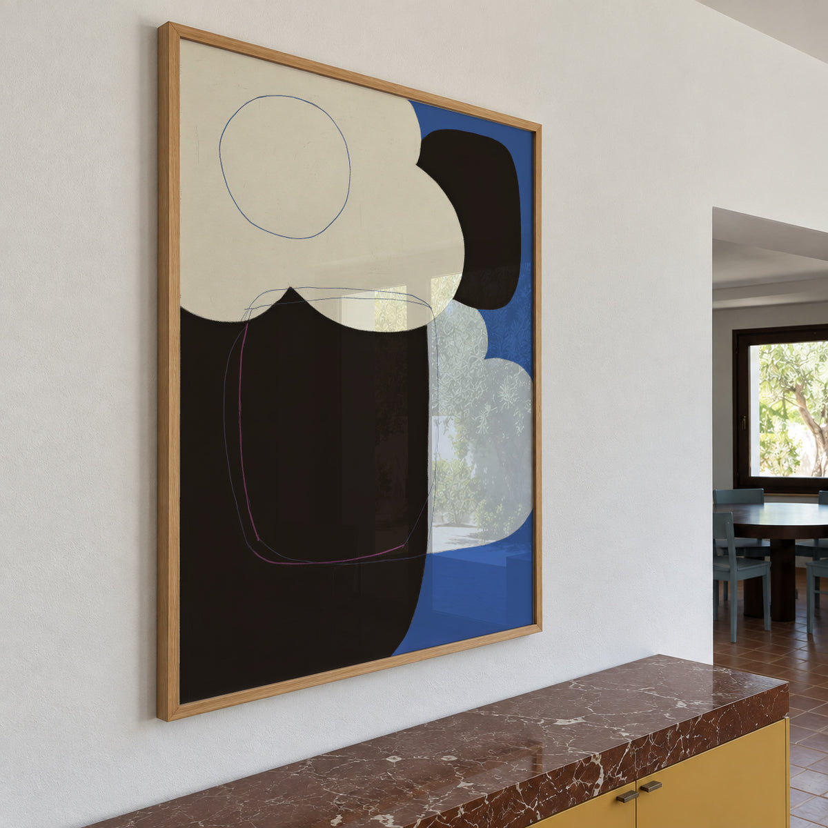 Midnight Forms - Framed poster in an interior