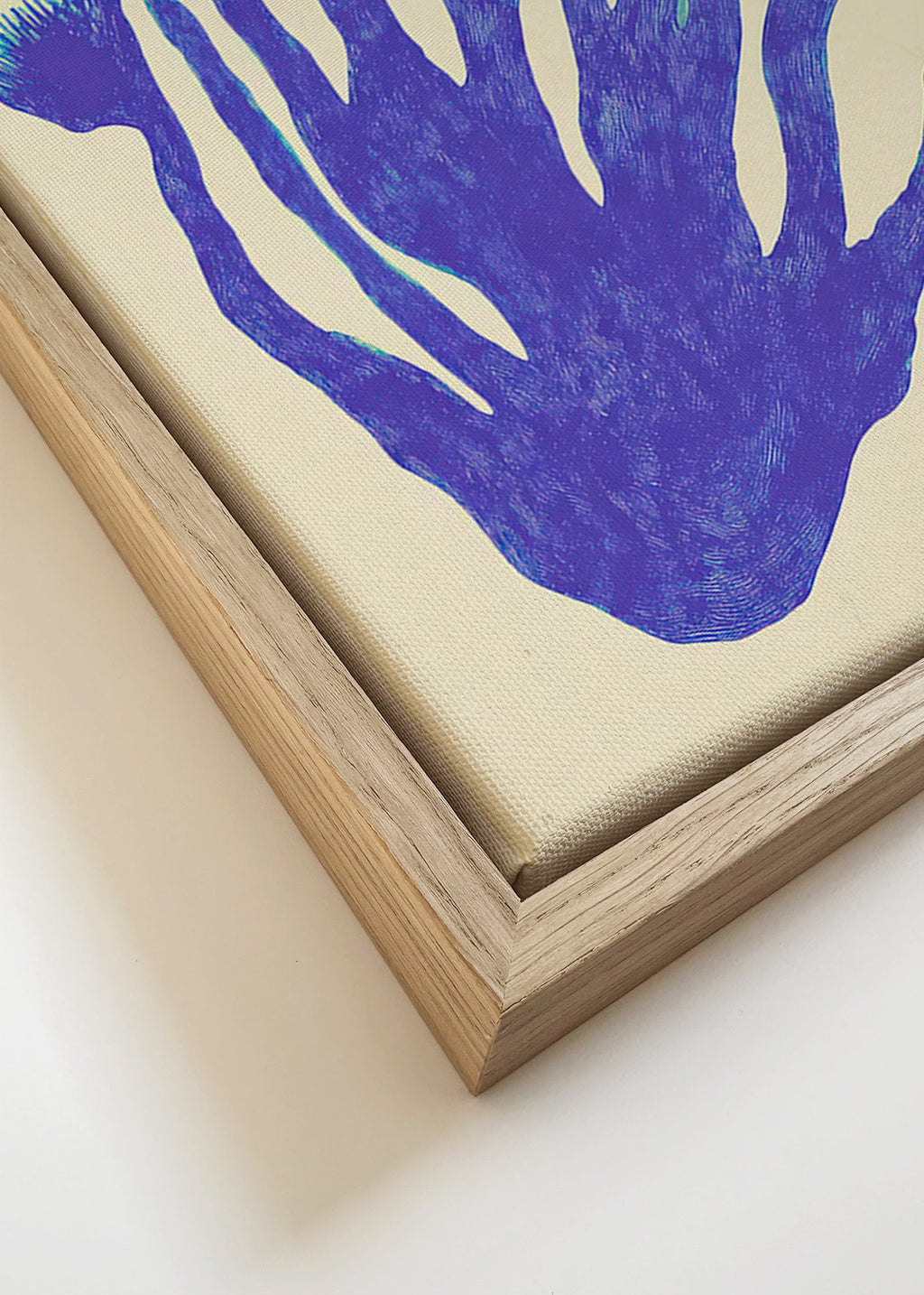 Botanical print Indigo Coral study
