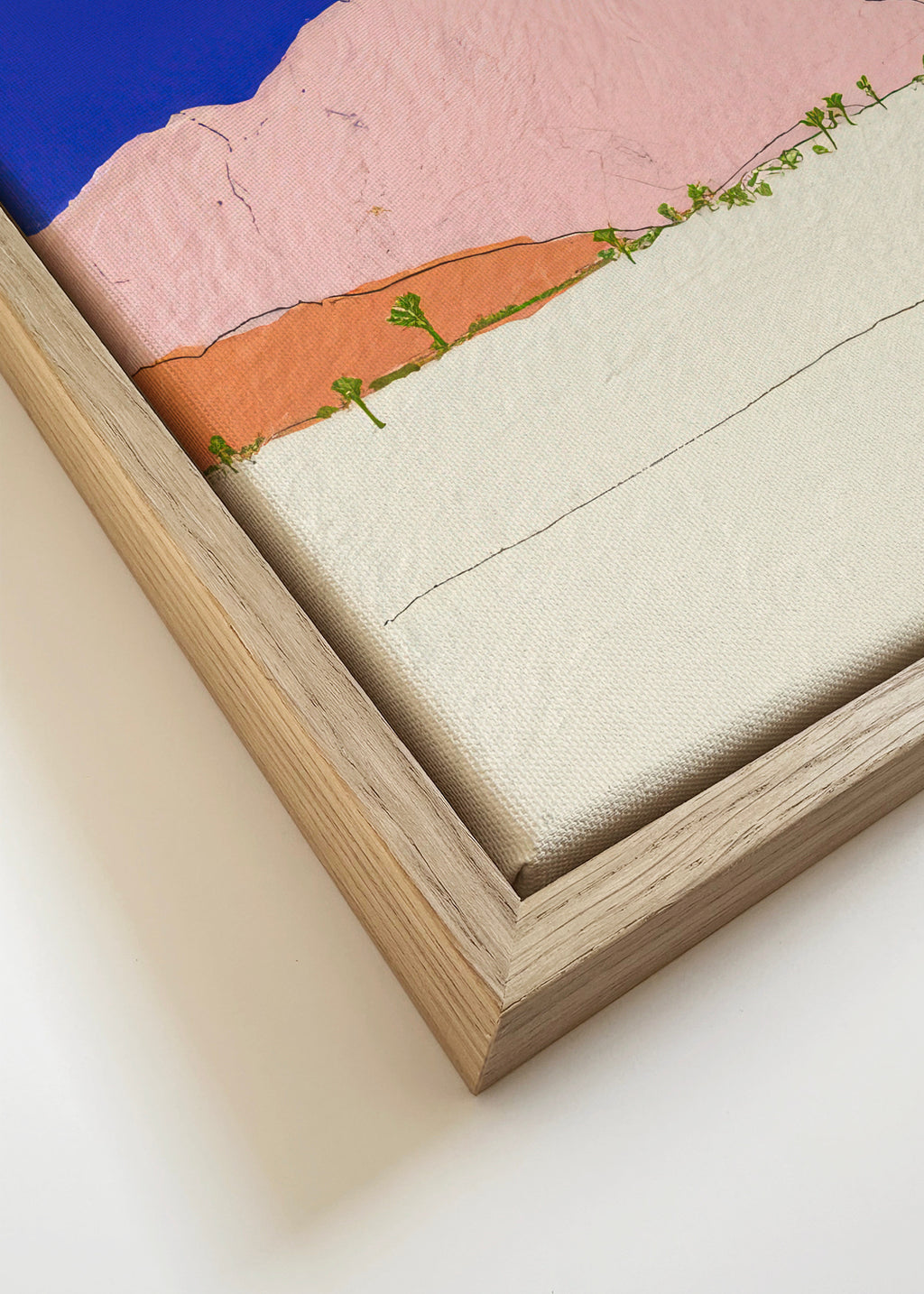Desert Tree - Framed canvas detail
