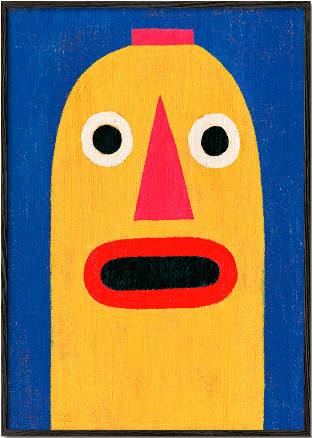 Yellow mask illustration
