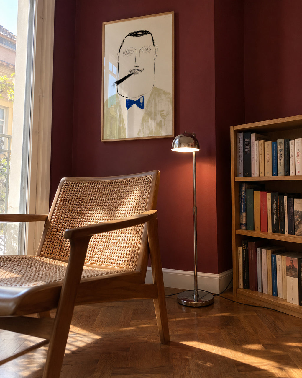 New Yorker - Framed poster in an interior